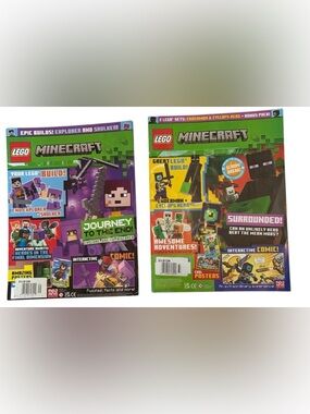 🎉3/$15 LEGO MINECRAFT MAGAZINE BUNDLE